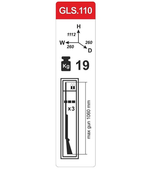 Сейф для зброї Griffon GLS.110.K