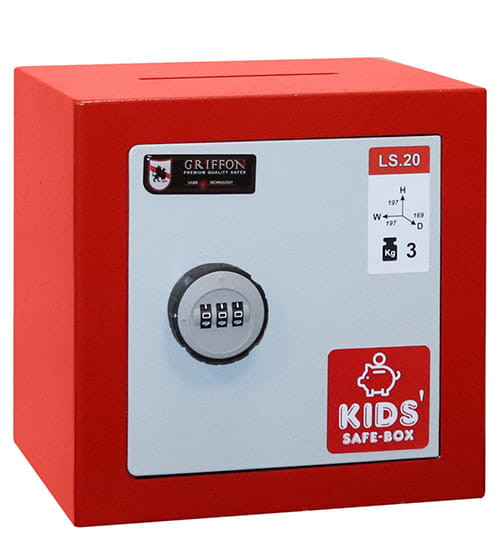 Дитячий сейф-скарбничка LS.20.C KIDS RED