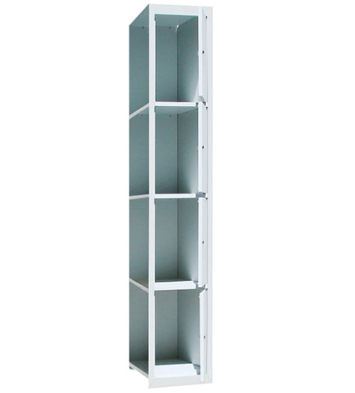 Ячеечный приставной шкаф без 1 стенки ШО 400/1-4пр.